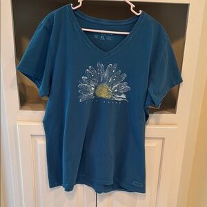 Life Is Good Blue Relaxed Short Sleeve Tee